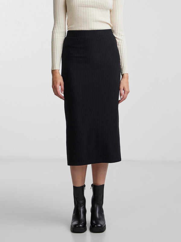 Pieces Kylie Midi Skirt - Black