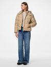 Pieces Jamilla Short Puffer Jacket - Silver Mink