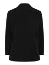 Pieces Bozzy Long Sleeve Detail Balzer - Black/Leo Print