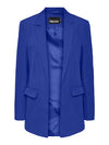 Pieces Bossy Long Sleeve Loose Blazer -  Mazarine Blue