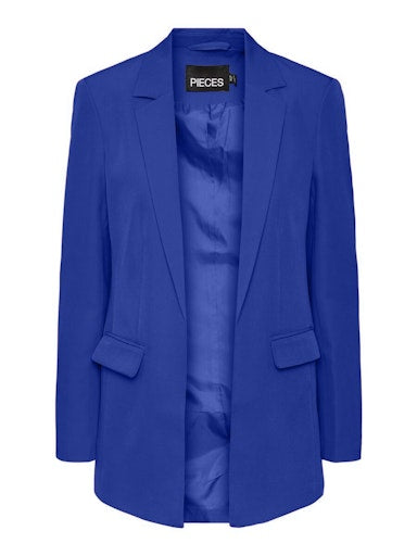 Pieces Bossy Long Sleeve Loose Blazer -  Mazarine Blue