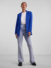 Pieces Bossy Long Sleeve Loose Blazer -  Mazarine Blue