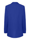 Pieces Bossy Long Sleeve Loose Blazer -  Mazarine Blue