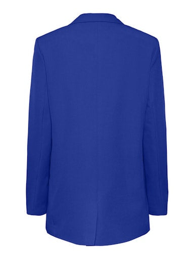 Pieces Bossy Long Sleeve Loose Blazer -  Mazarine Blue