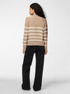 Pieces Sia Rollneck Knit - Silver Mink