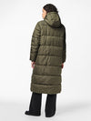Pieces Maddie Long Puffer Jacket - Forest Night