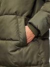 Pieces Maddie Long Puffer Jacket - Forest Night