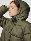 Pieces Maddie Long Puffer Jacket - Forest Night