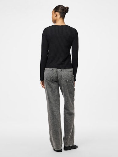 Pieces Iris Cardigan - Black