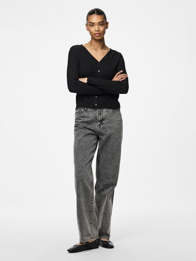 Pieces Iris Cardigan - Black