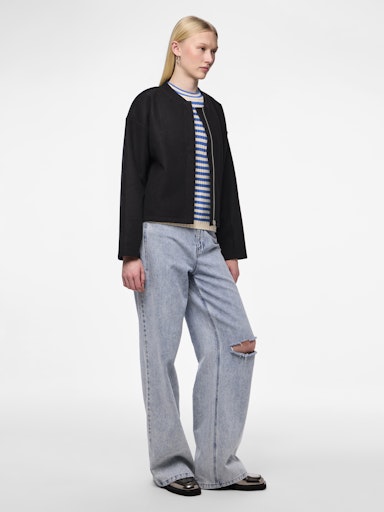 Pieces Sia Cardigan - Silver Mink