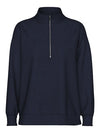 Pieces Chilli Long Sleeve Half Zip Sweat - Sky Captain
