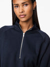 Pieces Chilli Long Sleeve Half Zip Sweat - Sky Captain