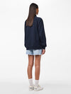 Pieces Chilli Long Sleeve Half Zip Sweat - Sky Captain