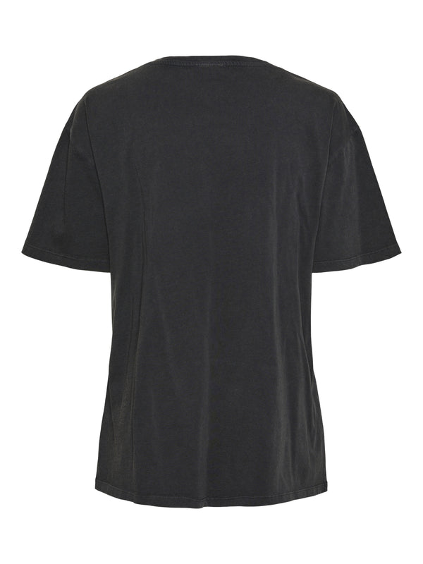 Pieces Ann Short Sleeve T Shirt - Black