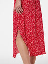 Pieces flora High Waist Midi Skirt - Lollipop/ Small Flower