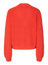 Pieces Sise Long Sleeve V Neck Knit - Grenadine