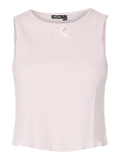 Pieces Turiel Sleeveless Top - Cradle Pink