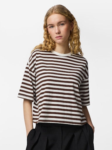 Pieces Sadie Short Sleeve Boxy Top
