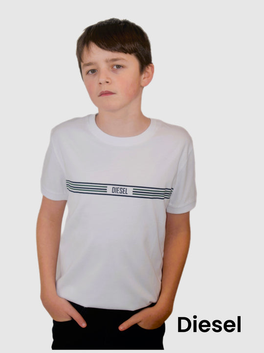 Diesel Boys Ernest Tee - White [Age 13]