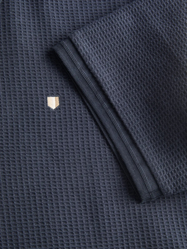 Jack & Jones Cameron Short Sleeve Zip Polo - Seabourne