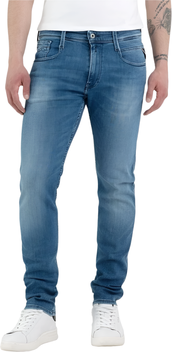 Replay Anbass Slim Fit Jeans - Mid Blue Power M914.000.261C39.009