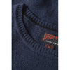 Superdry Essential Slim Fit Crew Jumper - Bright Blue Marl