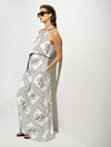 French Connection Catherine Damasco Jumpsuit - White/ Black