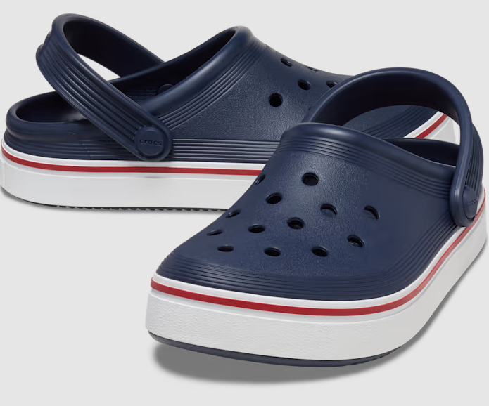 Crocs with 2024 stripe