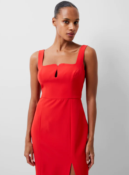 French Connection Echo Crepe Bust Detail Dress - 71WAS
