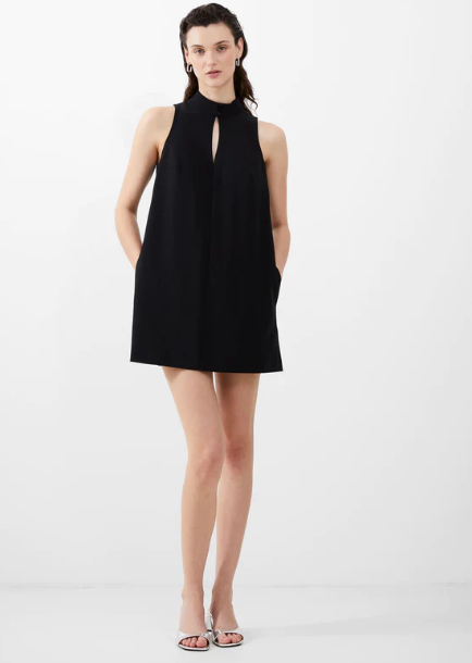 French Connection Echo Sleeveless Keyhole Dress - 71WFV