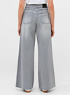 French Connection Denver Denim Relaxed Wide Leg Jeans - Arctic Grey