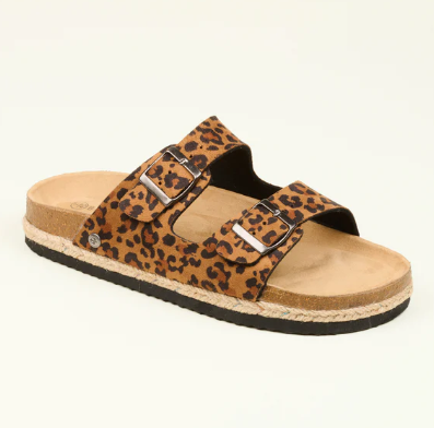 Brakeburn Leopard Flatform Sandal