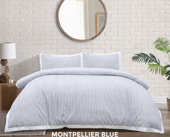 Atlantic Linen Duvet Set - Montpellier Blue