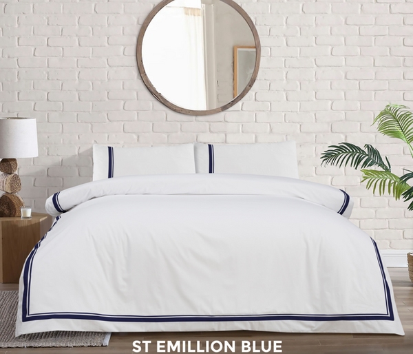 Atlantic Linen Duvet Set - Emillion Blue