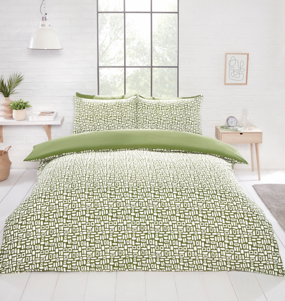 Right Choice Pebble Beach Duvet Set - Green