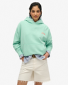 Superdry Essential Logo Hoodie - Spearmint Light Green