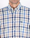 Pre End Dayton Short Sleeve Shirt - Blue