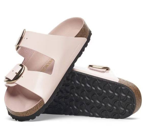 Birkenstock Arizona Big Buckle Patent - High Shine Light Rose
