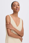 B.Young Mobbe V Neck Jumper - Frosted Almond