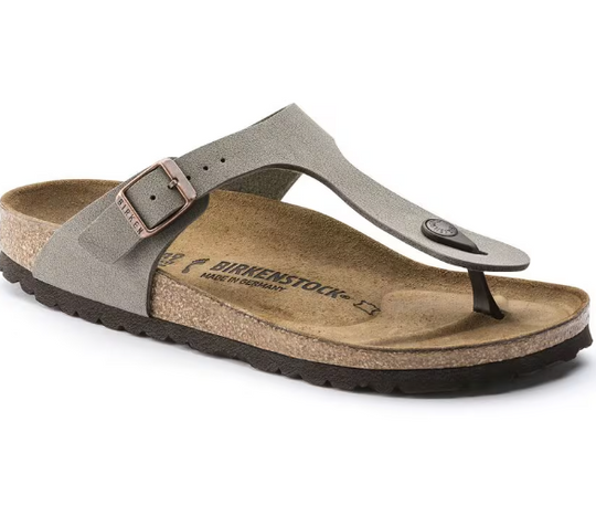 Birkenstock Birko-Flor Birkibuc Regular Fit - Stone