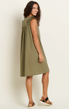 Brakeburn Kiera Dress - Khaki
