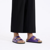 Birkenstock Arizona Birko-Flor Embossed Narrow Fit - Shiny Lizard Acai 1027765