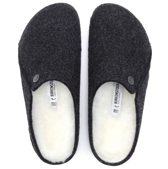 Birkenstock Zermatt Shearling Felt - Anthracite -1015084