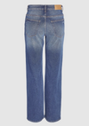 Noisy May Yolanda Wide Leg Jeans - Medium Blue Denim
