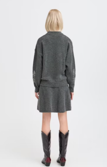 B.young Magge Jumper - Dark Grey Melange