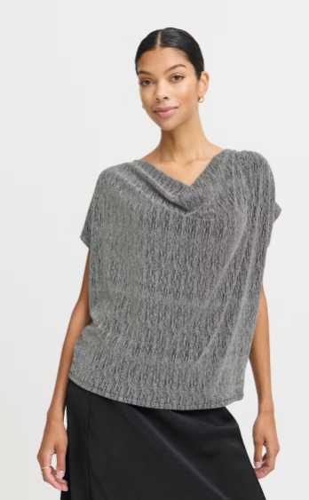 B.young Shiloh Top - Silver