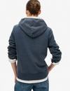 Superdry Essential Logo Half Brushed Hoodie - Richest Navy