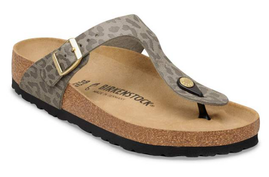 Birkenstock Gizeh - Leopard Grey Taupe