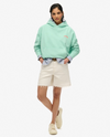 Superdry Essential Logo Hoodie - Spearmint Light Green